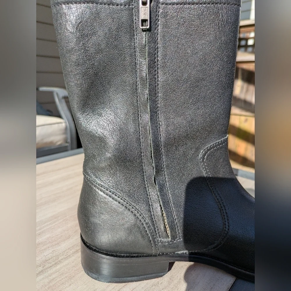 Cole Haan Mens Nike Air Black Mid-Calf Boots 8